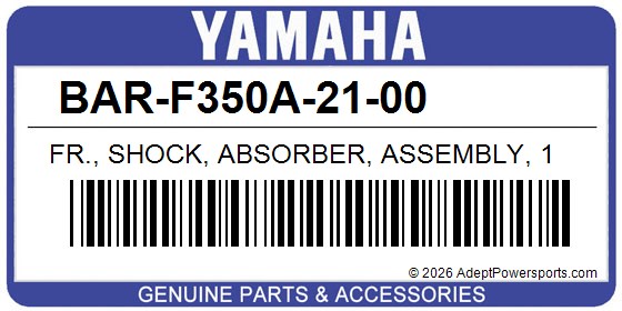 Yamaha BAR-F350A-21-00 Fr., Shock, Absorber, Assembly, 1