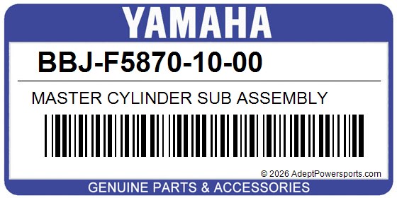 Yamaha BBJ-F5870-10-00 Master Cylinder Sub Assembly