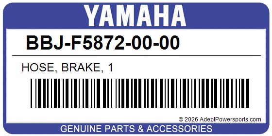 Yamaha BBJ-F5872-00-00 Hose, Brake, 1