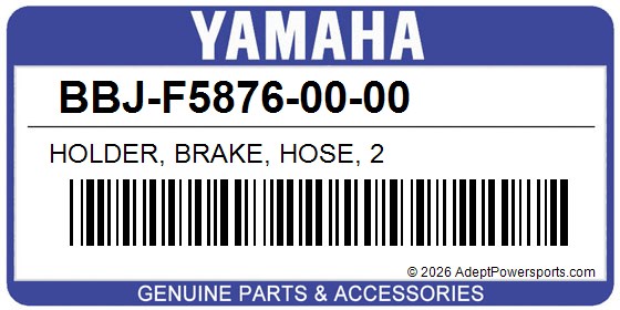 Yamaha BBJ-F5876-00-00 Holder, Brake, Hose, 2