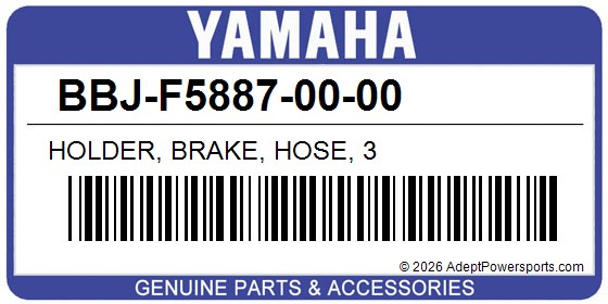 Yamaha BBJ-F5887-00-00 Holder, Brake, Hose, 3
