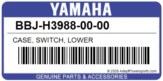 Yamaha BBJ-H3988-00-00 Case, Switch, Lower