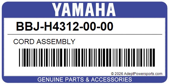 Yamaha BBJ-H4312-00-00 Cord Assembly