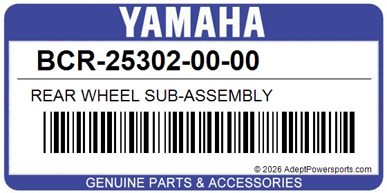 Yamaha BCR-25302-00-00 Rear Wheel Sub-Assembly