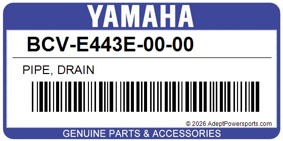 Yamaha BCV-E443E-00-00 Pipe, Drain