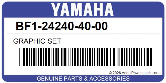 Yamaha BF1-24240-40-00 Graphic Set