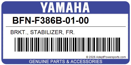 Yamaha BFN-F386B-01-00 Brkt., Stabilizer, Fr.