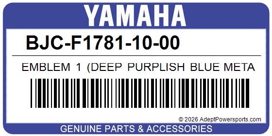 Yamaha BJC-F1781-10-00 Emblem 1 (Deep Purplish Blue Metallic C)