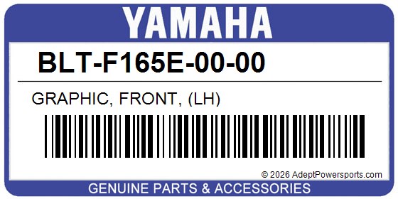 Yamaha BLT-F165E-00-00 Graphic, Front, (Lh)