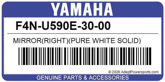 Yamaha F4N-U590E-30-00 Mirror(Right)(Pure White Solid)