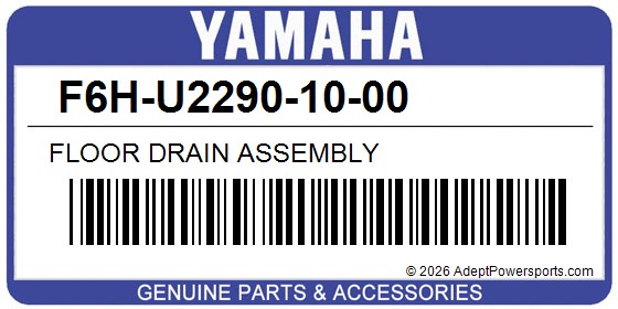 Yamaha F6H-U2290-10-00 Floor Drain Assembly