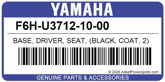 Yamaha F6H-U3712-10-00 Base, Driver, Seat, (Black, Coat, 2)