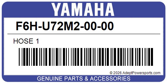 Yamaha F6H-U72M2-00-00 Hose 1