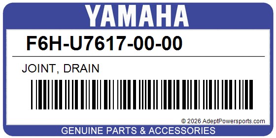 Yamaha F6H-U7617-00-00 Joint, Drain