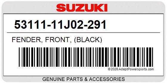 Suzuki 53111-11J02-291 Fender, Front, (Black)