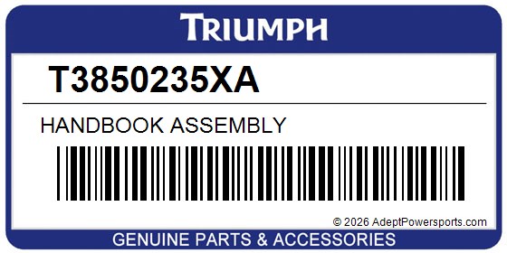 Triumph T3850235XA Handbook Assembly