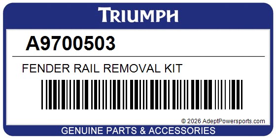 Triumph A9700503 Fender Rail Removal Kit