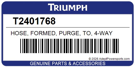 Triumph T2401768 Hose, Formed, Purge, To, 4-Way