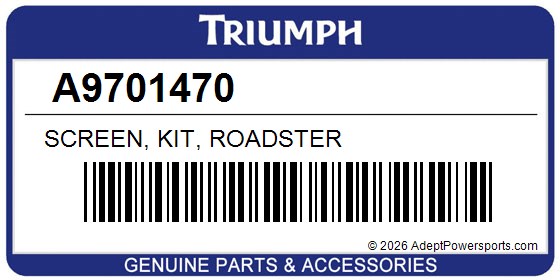 Triumph A9701470 Screen, Kit, Roadster