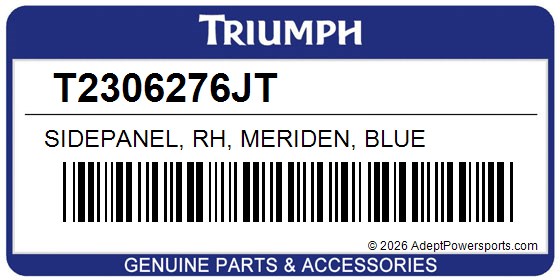 Triumph T2306276JT Sidepanel, Rh, Meriden, Blue