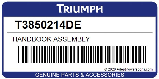 Triumph T3850214DE Handbook Assembly