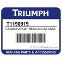 Triumph T1190919 Gearchange Mechanism Assembly
