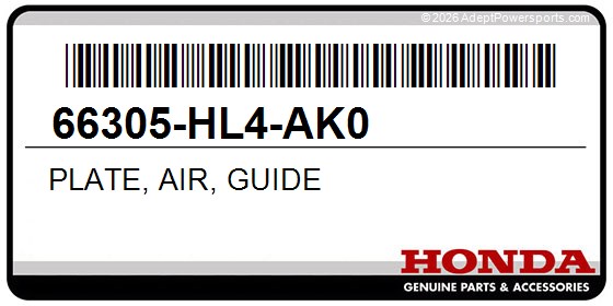 Honda 66305-HL4-AK0 Plate, Air, Guide