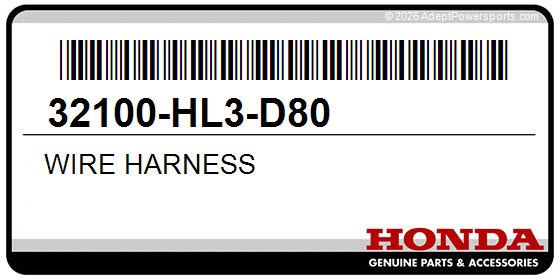 Honda 32100-HL3-D80 Wire Harness