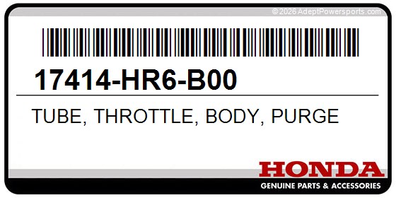 Honda 17414-HR6-B00 Tube, Throttle, Body, Purge