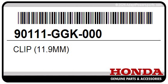 Honda 90111-GGK-000 Clip (11.9Mm)