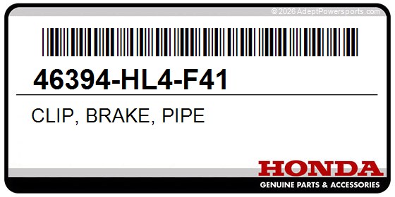 Honda 46394-HL4-F41 Clip, Brake, Pipe