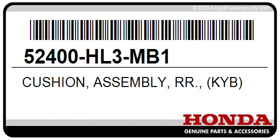 Honda 52400-HL3-MB1 Cushion, Assembly, Rr., (Kyb)
