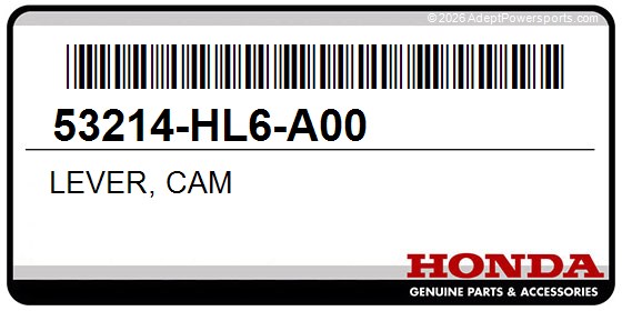 Honda 53214-HL6-A00 Lever, Cam