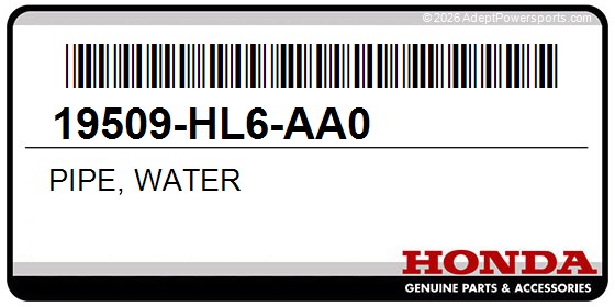 Honda 19509-HL6-AA0 Pipe, Water