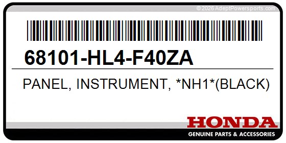Honda 68101-HL4-F40ZA Panel, Instrument, *Nh1*(Black)