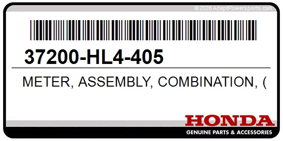 Honda 37200-HL4-405 Meter, Assembly, Combination, (Coo)