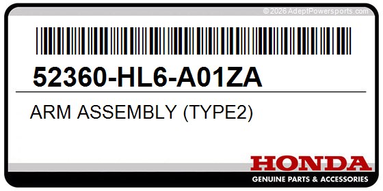 Honda 52360-HL6-A01ZA Arm Assembly (Type2)
