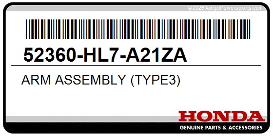Honda 52360-HL7-A21ZA Arm Assembly (Type3)