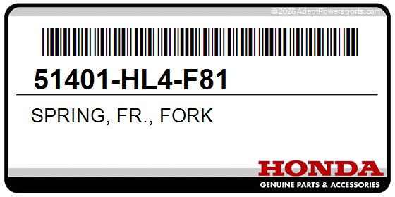 Honda 51401-HL4-F81 Spring, Fr., Fork