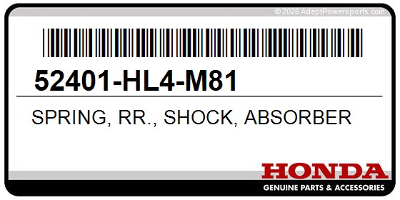 Honda 52401-HL4-M81 Spring, Rr., Shock, Absorber