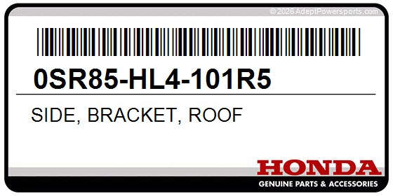 Honda 0SR85-HL4-101R5 Side, Bracket, Roof