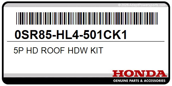 Honda 0SR85-HL4-501CK1 5P Hd Roof Hdw Kit