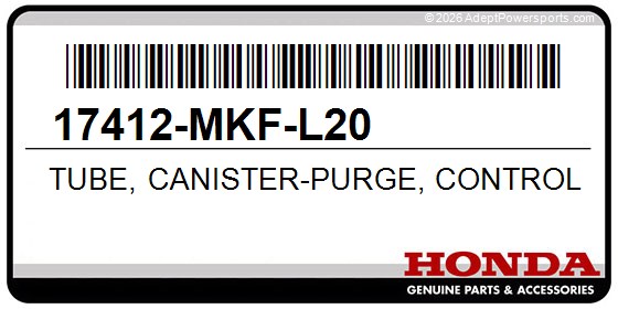 Honda 17412-MKF-L20 Tube, Canister-Purge, Control, Valve
