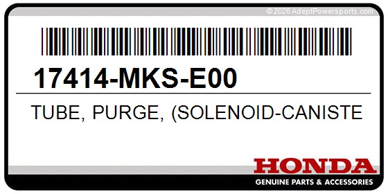 Honda 17414-MKS-E00 Tube, Purge, (Solenoid-Canister)