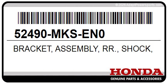 Honda 52490-MKS-EN0 Bracket, Assembly, Rr., Shock, Absorber, Adjuster