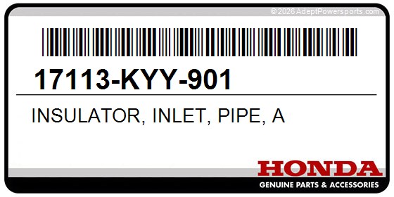 Honda 17113-KYY-901 Insulator, Inlet, Pipe, A