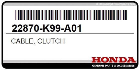 Honda 22870-K99-A01 Cable, Clutch
