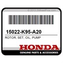 Honda 15022-K95-A20 Rotor, Set, Oil, Pump