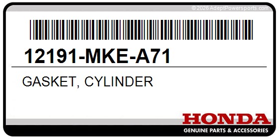 Honda 12191-MKE-A71 Gasket, Cylinder