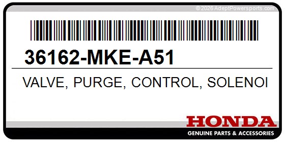 Honda 36162-MKE-A51 Valve, Purge, Control, Solenoid
